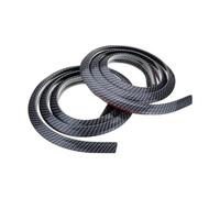 Estensori Per Strisce Passaruota Da 1,5M Paraspruzzi Per Auto Antigraffio Flare Estensione Per Modanatura Sopracciglio Ruota OTBEHUWJ(2 x Carbon)