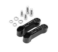 Estensori Specchietti Per MSX 125 Per MSX125 Per GROM125 2024 Accessori Per Moto Adattatore Per Specchietto Retrovisore In Alluminio CNC, Estensore E Riser(BLACK)