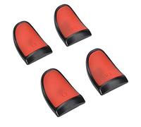 Estensori trigger L2 R2 Soft Touch Grip estesi Pulsanti Enhancer per controller Gomma ABS di alta qualità Nero Blu Rosso (Rossa)