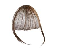 ESTENZIONI DI CAPELLI BANGS - FRINGE DI PACCOLA SINTETICA, estensione della parrucca leggera | Lato sintetico spazzò la frangia per cambio rapido, colpi di clip invisibili per le donne feste quotidian