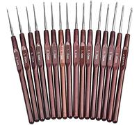 Esteopt Set di 16 Aghi Uncinetto in Alluminio, per Lavori di Cucito Fai da Te, Leggero, Uncinetto, per Macchina da Cucire, Tutti i Modelli e Tipi di Lana, Centrini per Vestiti per Bambini