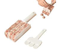 Esteopt Triple Meatball Maker, 1 Pezzi Fai da Te Meatball Maker Set con Spatole da Taglio, Creatore di Polpette per Cucina Creativa， Antiaderente per Polpette, Kitchen Polpette Maker