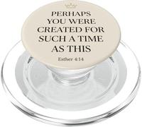 Ester 4:14 Corona Bibbia Versetto Fede Donne PopSockets PopGrip per MagSafe