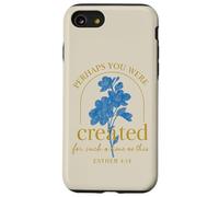 Ester 4:14 Forse sei stato creato fede floreale blu Custodia per iPhone SE (2020) / 7/8