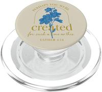 Ester 4:14 Forse sei stato creato fede floreale blu PopSockets PopGrip per MagSafe