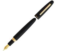 Esterbrook E176-M E176 Estie Ebony Oversized, penna stilografica in acrilico con raccordi dorati, spessore pennino medio Estie Estie Oversize nero, lunghezza 133,8 mm