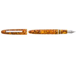 Esterbrook E436 Estie Honeycomb - Penna stilografica in acrilico con finiture cromate, pennino medio, 14,99 cm di lunghezza (chiusa)