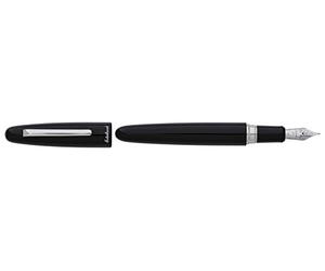 Esterbrook Estie Ebony - Penna stilografica a punta media, cromata