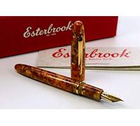 Esterbrook Estie Honeycomb E426-M - Penna stilografica, colore: Giallo/Arancione marmorizzato