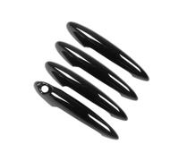 Esterna Maniglie Per Porte Set Da 4 Pezzi Copri Maniglia Portiera Auto Protezione Per MINI Per R60 Per COUNTRYMAN Per Cooper S 2011-2016 Nero Fibra Di Carbonio Maniglia Sportello Esterna(Black)