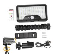 esterne a sensore di movimento Lanterna da giardino a tre | 600LM Con Treppiede Flessibile Per Luci Solari E Rotazione Orizzontale 360° per Patio, Camping-Car