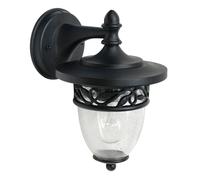 Esterni Acciaio Regenglas IP44 E27 Nero Ornamenti Casa Porta Lampada da Parete