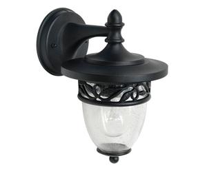 Esterni Acciaio Regenglas IP44 E27 Nero Ornamenti Casa Porta Lampada da Parete