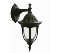 Esterni Alluminio IP44 Nero Rustico Decorativo Isleen Lampada da Parete Casa Hof