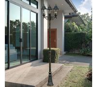 Esterni Candelabri Piantana Filamento Retrò Lanterna Vetro LED Bronzo Alluminio [EEK: G]