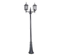 Esterni Candelabri Piantana Lampade da Percorso Nero Tavola H 228,5 CM Giardino [EEK: Non valutato]