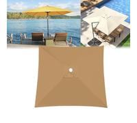 Esterni Da Giardino Telo Di Ricambio Per Ombrellone, 2x2m 4 Stecche, 2x3m 6 Stecche, 3x3m 8 Stecche, Con Presa D'Aria Superiore, In Resistente Poliestere, Impermeabile, Protezione UV(Khaki,300X300cm)