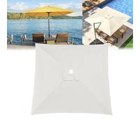 Esterni Da Giardino Telo Di Ricambio Per Ombrellone, 2x2m 4 Stecche, 2x3m 6 Stecche, 3x3m 8 Stecche, Con Presa D'Aria Superiore, In Resistente Poliestere, Impermeabile, Protezione UV(White,300X300cm)