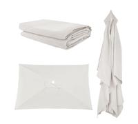 Esterni Da Giardino Telo Di Ricambio Per Ombrellone, Impermeabile Copertura In Tessuto Di Rechange, 2x2 3x3m 2.5x2.5m, 4 6 8 Stecche, Baldacchino Giardino Patio Balcone Spiaggia(Off-white,2.5X2.5m)