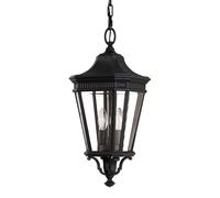 Esterni Lampada a Sospensione Kettenlaterne Alluminio Vetro D.22,9 CM 2 Nero [EEK: Non valutato]