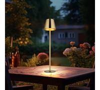 Esterni Lampada da Tavolo Lettura Batteria Altezza Regolabile Ottone LED