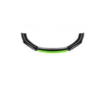 Esterni Paraurti Anteriore Auto Nero Brillante Spoiler Diffusore Modifica Carrozzeria Resistenza Alle Collisioni Graffi Anteriore Alette Spoiler Paraurti(Black Green Head)