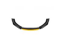 Esterni Paraurti Anteriore Auto Nero Brillante Spoiler Diffusore Modifica Carrozzeria Resistenza Alle Collisioni Graffi Anteriore Alette Spoiler Paraurti(Black Yellow Head)