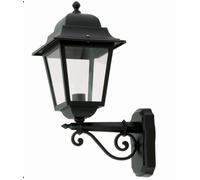 Esterni Rustico Nero H:50cm Alluminio IP44 E27 Wandleuchte Lanterna Cortile
