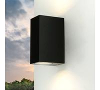 Esterni Up Down Nero Alluminio GU10 IP44 Casa Giardino Moderno Lampada da Parete