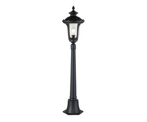 Esterni Wegeleuchte Giardino Alluminio Vetro IP44 115 CM Alto Nero Rustico