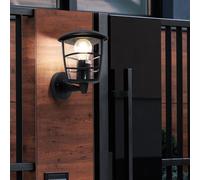 Esterno Casa Illuminazione Parete Alluminio Facciate Luci Faretto Giardino Nero [EEK: Non valutato]