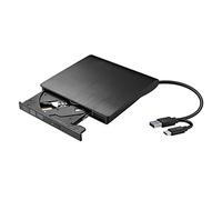 Esterno Dvd unità USB 3.0. Portatile CD Dvd RW. Drive Writer Burner Giocatore Ottico Compatibile Compatible with Windows 10 Laptop Desktop(Svart)