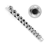 Esterno Femminile Punta Torx Stella E Presa Set 1/4 & 3/8 Auto Strumento 11 Pz