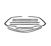 Esterno Finestra Modanatura Copertura Trim Guarnizione Cromata Nera Auto Porta Striscia di Tenuta Decorativa Compatibile for Volkswagen Touareg 2019-2024