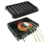 Esterno Impermeabile Elettrico Connessione Scatola IP45 Nominale Grande Nera