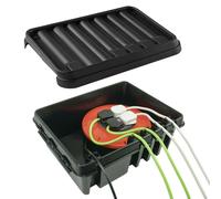 Esterno Impermeabile Elettrico Connessione Scatola IP45 Nominale Grande Nera