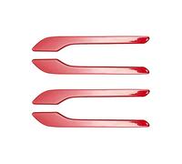 esterno Kit Cubierta Mango Modificación Plástico BS Para Modelo 3 Y 2021 Adhesivos Protectores Decoración Cubierta Del Abrigo Manija Puerta Del Coche(Rosso)