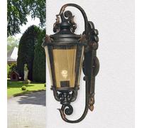 Esterno Lampada da Parete IN Bronzo 69cm Alto IP44 Intemperie Vescovo Casa Hof