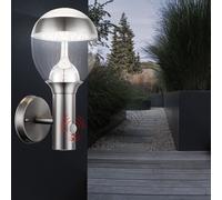 Esterno Lampada Parete Piantana Movimento LED Luce Sferica Acciaio Inox Luci