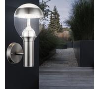 Esterno Lampada Parete Piantana Movimento LED Luce Sferica Acciaio Inox Luci