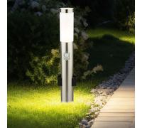 Esterno Lampada Presa di Luce da Percorso LED Sensore Movimento Acciaio Inox [EEK: F]