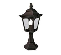 Esterno Lampada Presa di Luce Lanterna H 44cm Nero da Giardino Pavimento
