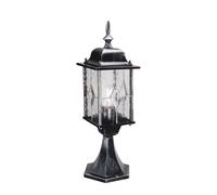 Esterno Lampada Presa di Luce Lanterna Lampada da Giardino H 52,3 CM Nero Strada [EEK: Non valutato]