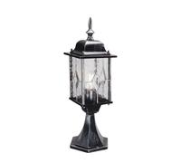 Esterno Lampada Presa di Luce Lanterna Lampada da Giardino H 52,3 CM Nero Strada [EEK: Non valutato]