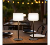Esterno Lampada Solare Balcone Dimmerabile Telecomando Cambio Colore LED 2x [EEK: Inaditato]