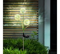 Esterno Lampada Solare Fiore LED Dente di Leone Acciaio Inox Chiodi Decorativa