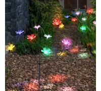 Esterno Lampada Solare Lampadine a Spina da Giardino Fiori LED H 62 CM 2er Set