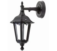 Esterno Lanterna Nero IP44 Alluminio Rustico E27 Lampada Parete Casa Giardino
