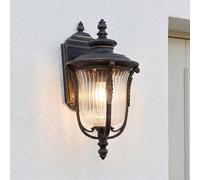 Esterno Luci IN Bronzo Vetro Strutturato IP44 Rustico Antico Casa Cortile Parete