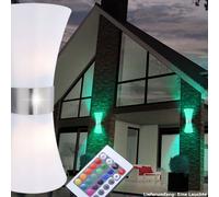 Esterno Parete LED Spot Lampada Luce Illuminazione Giardino RGB Remoto Dimmbar [EEK: F]
